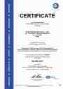 ISO9001認証書